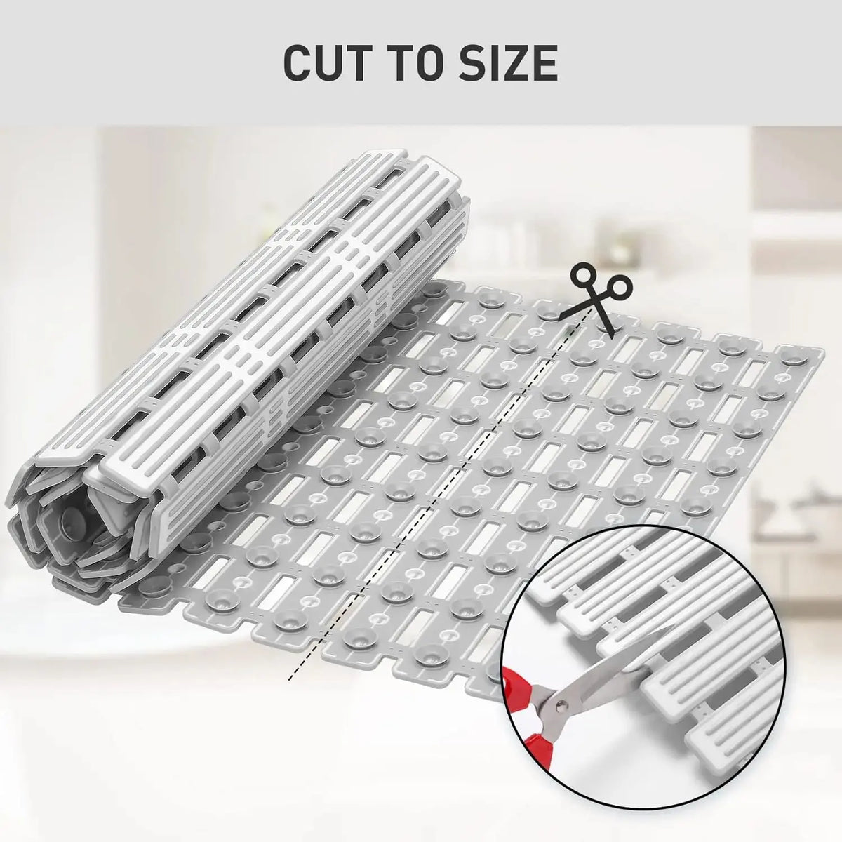 Non-slip Bath Mat, 1 Count Floor Mat with Suction Cup, Bathroom Mat, Bathroom Accessories, Home Supplies, Bath Tub Mat Non Slip, Non Slip Bath Mat For Tub
