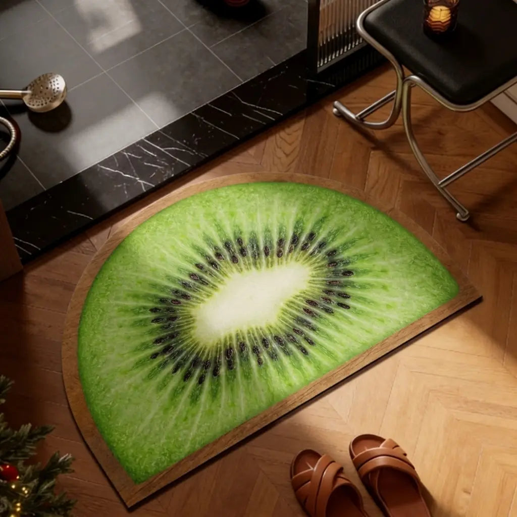 1pc Bathroom Rug Mat, Extra Soft Absorbent Premium Bath Rug Fruit Series, Non-Slip Comfortable Bath Mat for Bathroom Floor, Sink, Bathtub, Shower Room, Christmas Decoration Christmas Gift