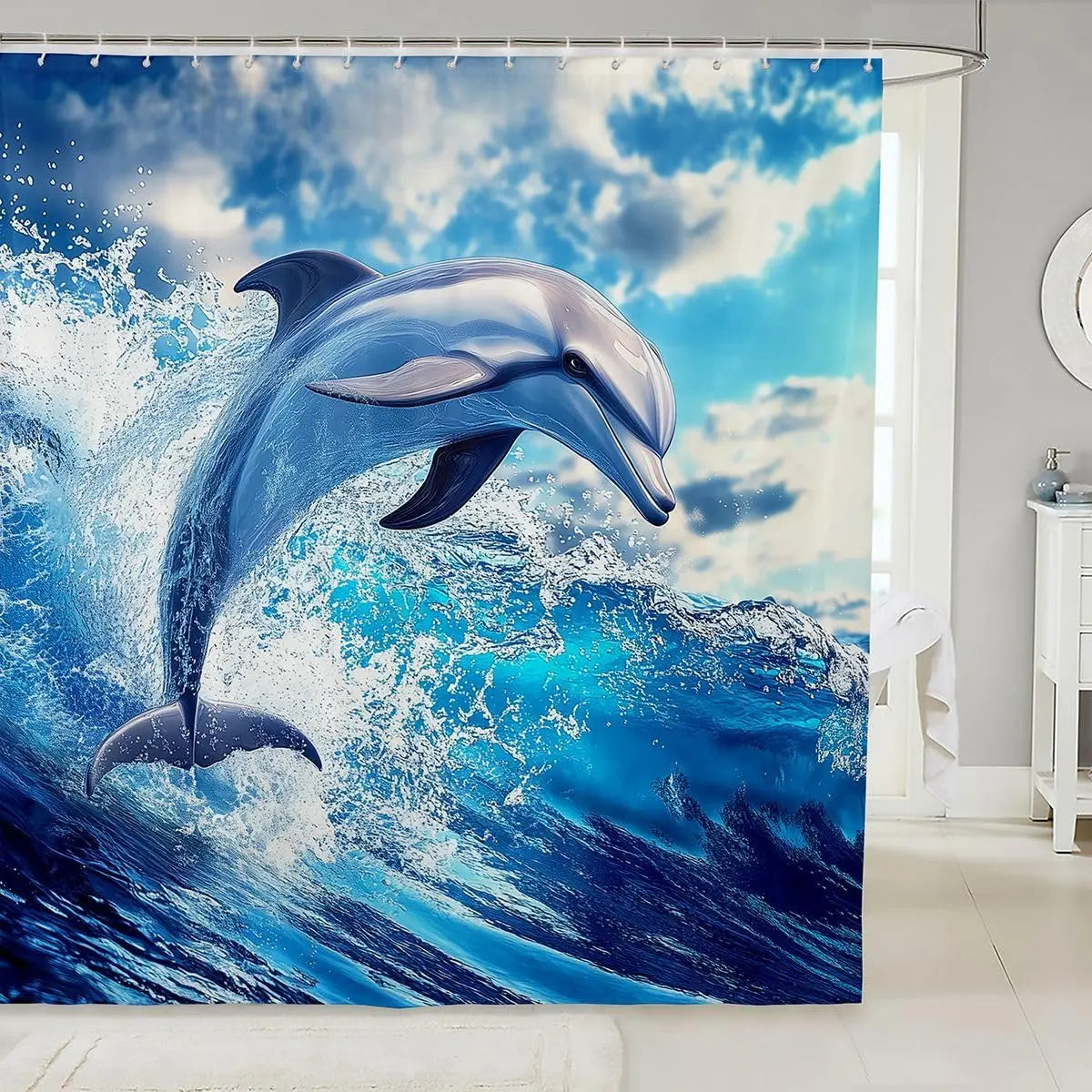 Feelyou Fun Bow Tie Bow Pink Cute Goose Shower Curtain, 1-Piece Waterproof Polyester Bathroom Accessory, for Gym, School Bathtub Stall, 72"x72" Home Bathroom Decor