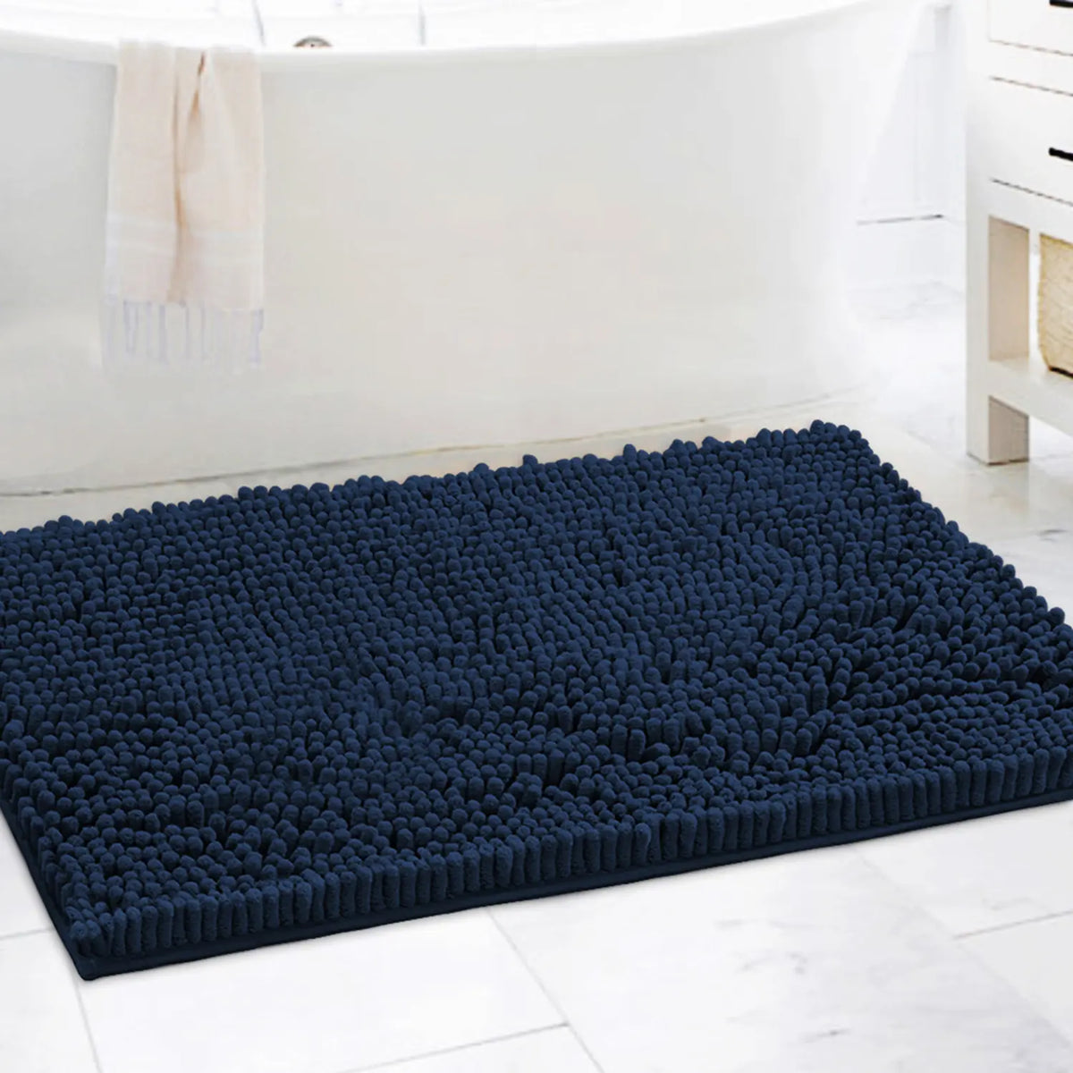 H.VERSAILTEX Bathroom Rugs Bath Mats for Bathroom Non Slip Luxury Chenille Bathroom Runner Rug Extra Soft and Absorbent Shaggy Rugs Washable Dry Fast Area Carpet Mats tiktokshopspringglowup Non Slip Microfiber Home Goods