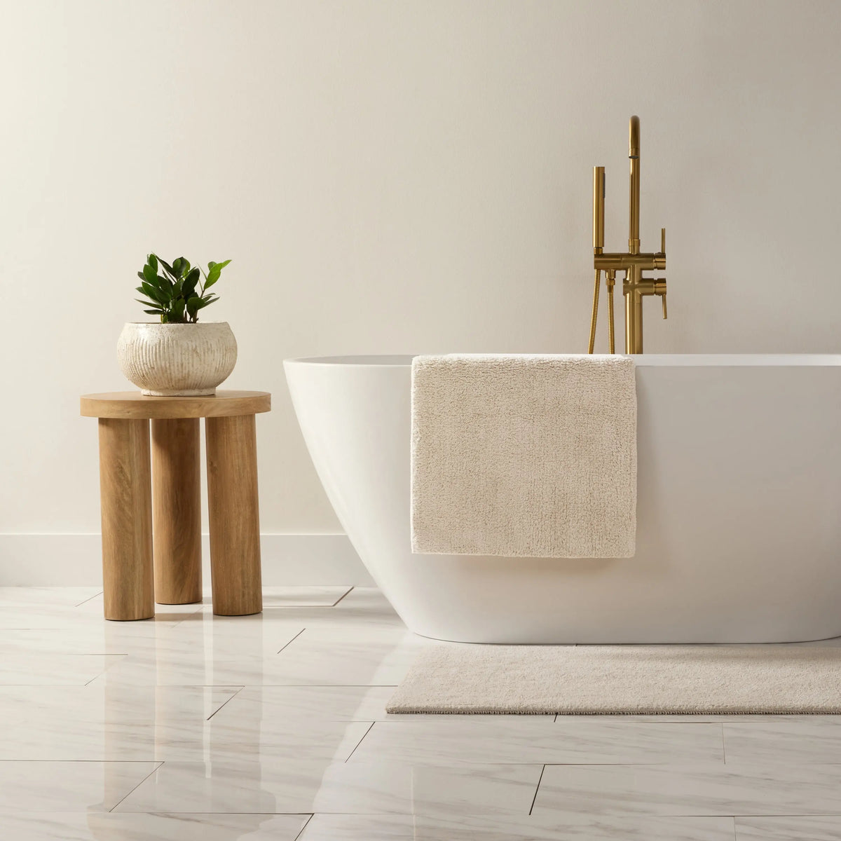 100% Cotton Reversible Bath Mat