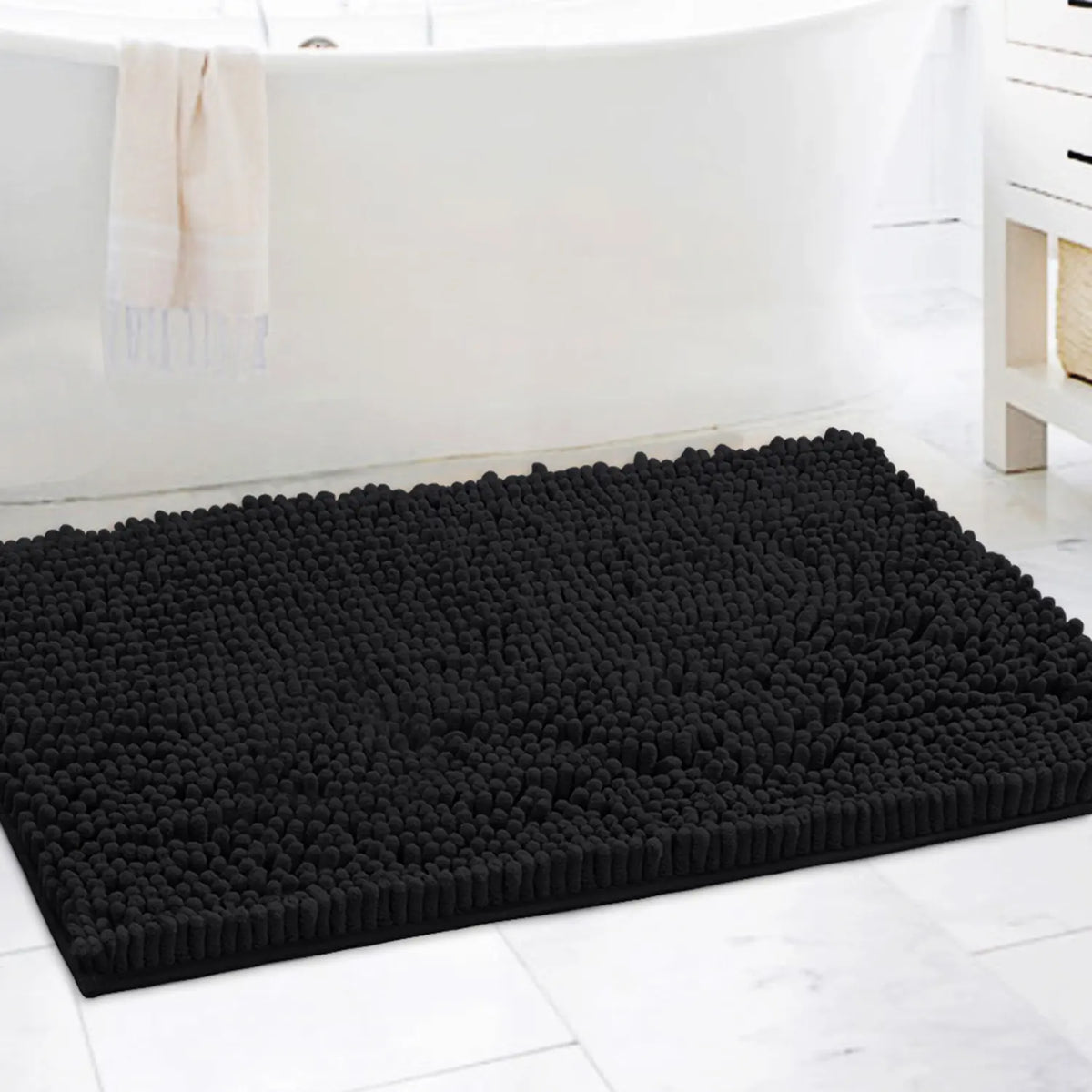 H.VERSAILTEX Bathroom Rugs Bath Mats for Bathroom Non Slip Luxury Chenille Bathroom Runner Rug Extra Soft and Absorbent Shaggy Rugs Washable Dry Fast Area Carpet Mats tiktokshopspringglowup Non Slip Microfiber Home Goods