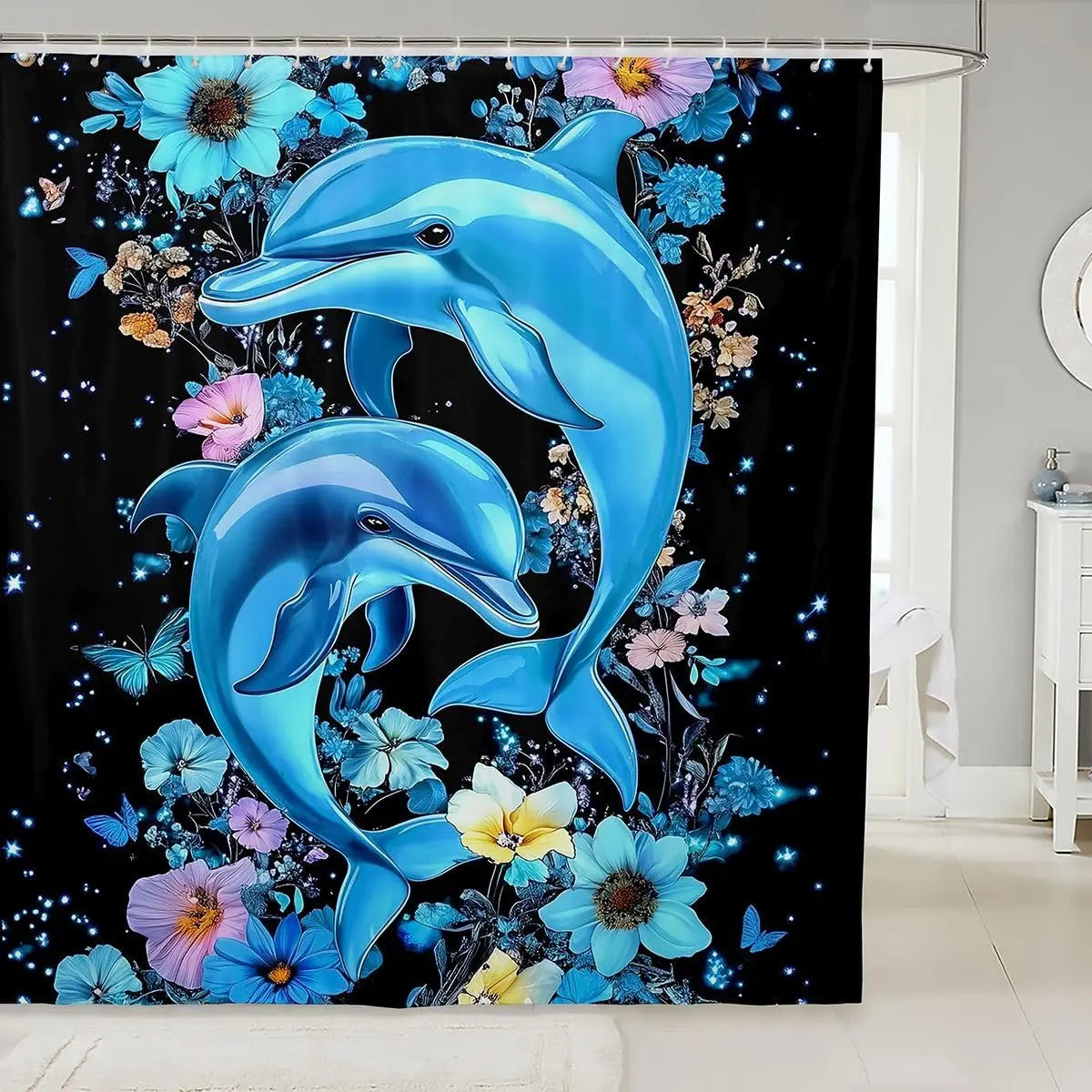 Feelyou Fun Bow Tie Bow Pink Cute Goose Shower Curtain, 1-Piece Waterproof Polyester Bathroom Accessory, for Gym, School Bathtub Stall, 72"x72" Home Bathroom Decor