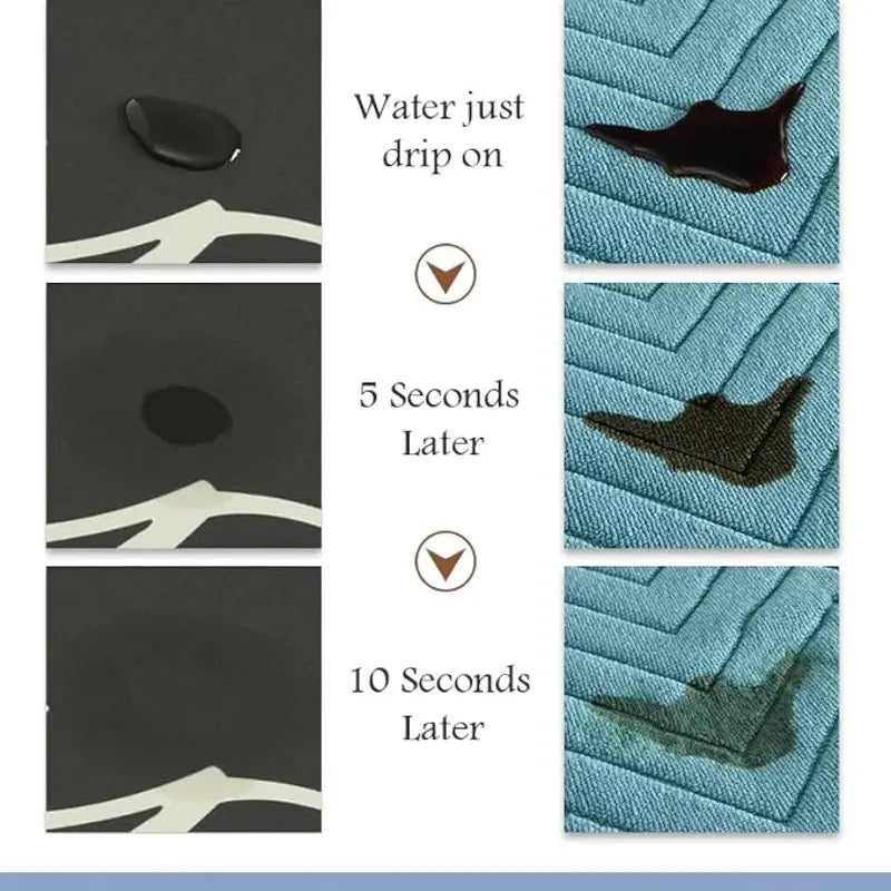 Montvoo Bath Mat, Non Slip Super Absorbent Stain Resistant Quick Dry Thin Bathroom Rug, 17"x27", Easy Care Bath Mat for Bathroom Floor Bathtub Vanity, Absorbent Bath Mats