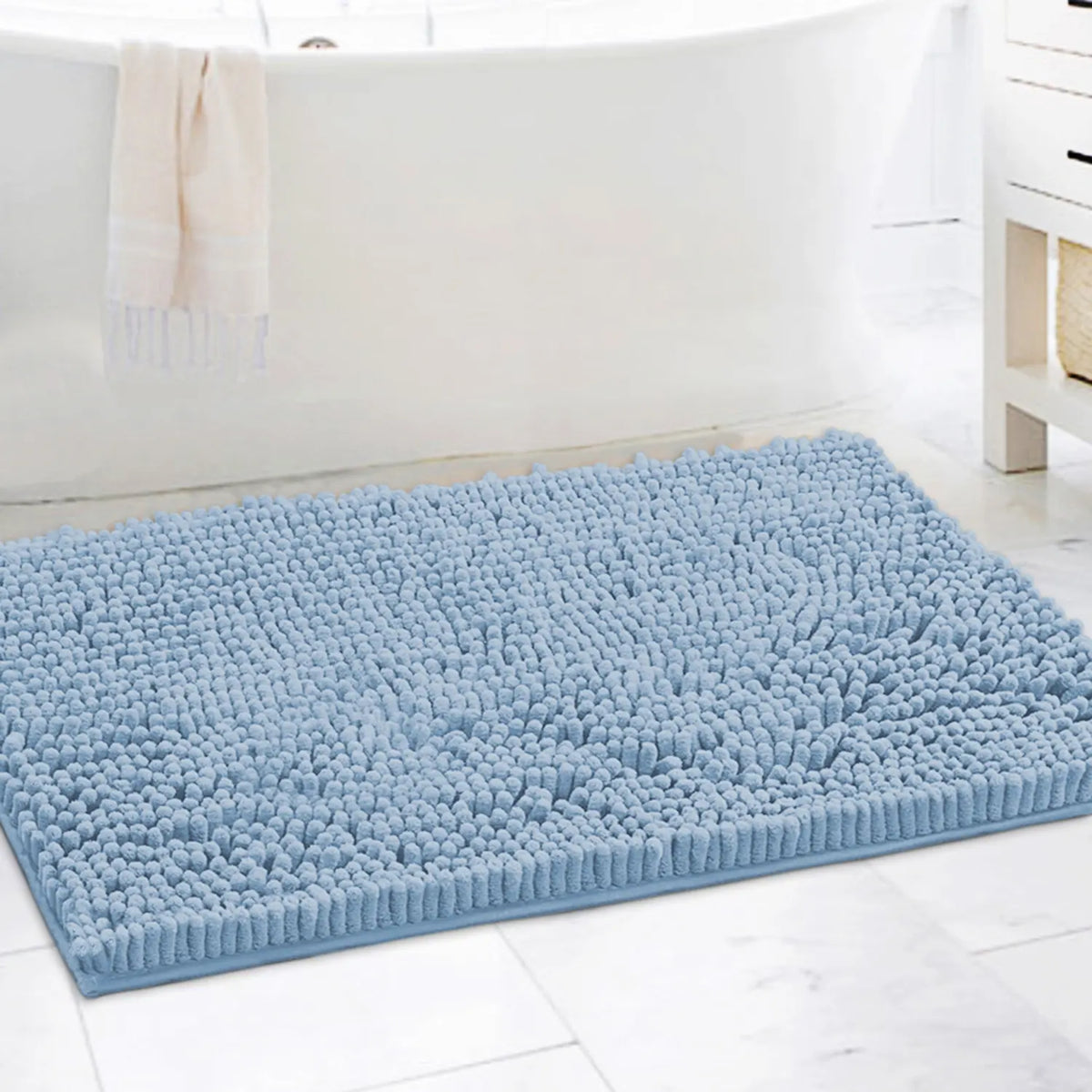 H.VERSAILTEX Bathroom Rugs Bath Mats for Bathroom Non Slip Luxury Chenille Bathroom Runner Rug Extra Soft and Absorbent Shaggy Rugs Washable Dry Fast Area Carpet Mats tiktokshopspringglowup Non Slip Microfiber Home Goods