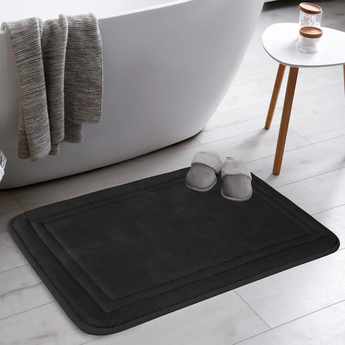 Toilet Rugs U Shaped Washable Non Slip Toilet Floor Mat Memory  Contour Bath Rugs for Bathroom