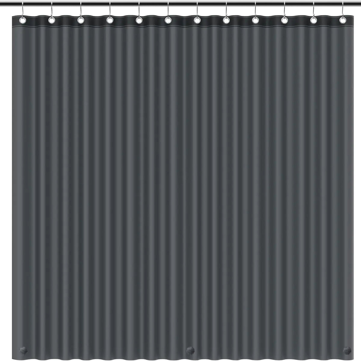 Sohochic PEVA Plastic Lightweight Waterproof Resistant Shower Curtain Liner, 72x72in No Chemical Smell, 12 Rust-Proof Metal Grommets for Straight Traditional Bathroom Installation, Easy-to-Hang Accessory for Bathrooms, Campers, Hotels, Hook
