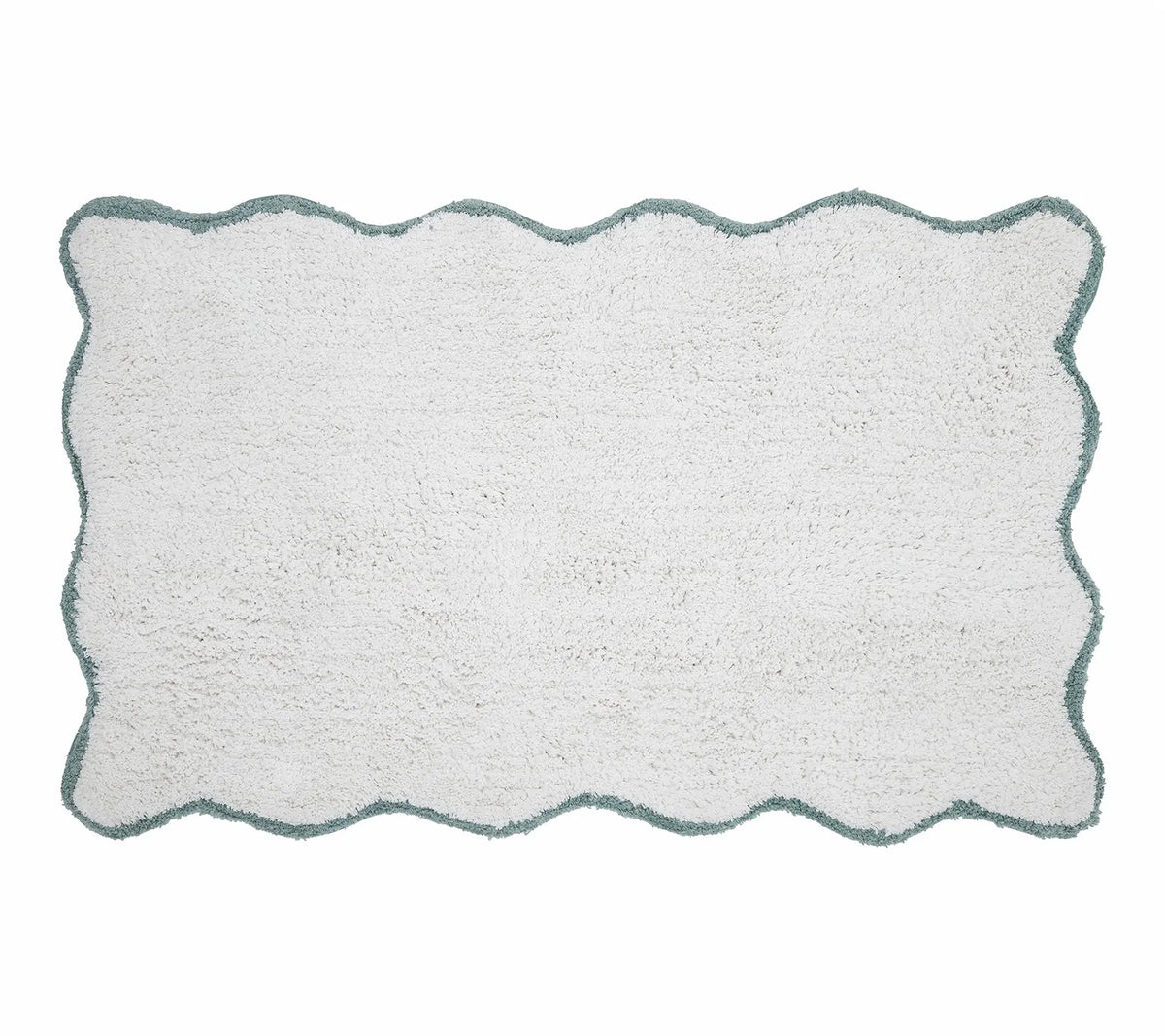 VCNY Home Scallop Cotton Bath Rug, 21" x 34"