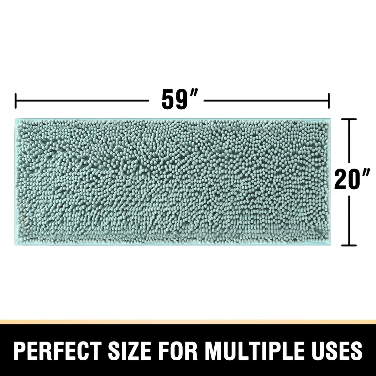 H.VERSAILTEX Bathroom Rugs Bath Mats for Bathroom Non Slip Luxury Chenille Bathroom Runner Rug Extra Soft and Absorbent Shaggy Rugs Washable Dry Fast Area Carpet Mats tiktokshopspringglowup Non Slip Microfiber Home Goods