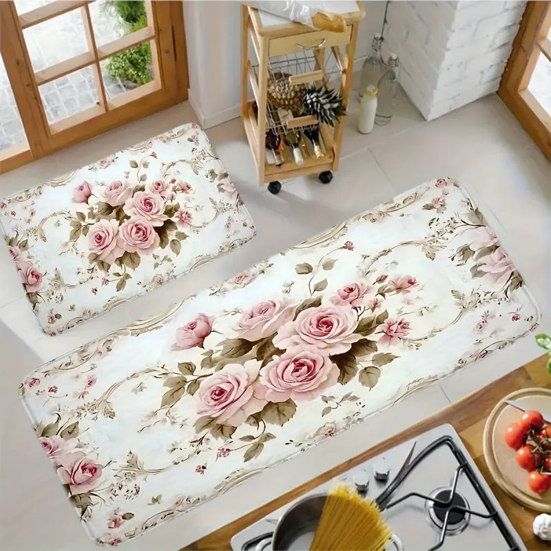 Witch Rose Mat Non Slip Halloween Doormat Machine Washable Flannel Indoor Outdoor Home Decor Ultra Comfortable quick drying bathroom mat indoor area non-slip shower mat