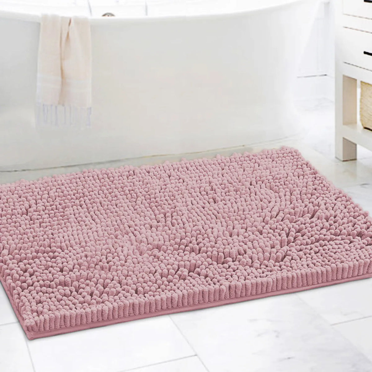 H.VERSAILTEX Bathroom Rugs Bath Mats for Bathroom Non Slip Luxury Chenille Bathroom Runner Rug Extra Soft and Absorbent Shaggy Rugs Washable Dry Fast Area Carpet Mats tiktokshopspringglowup Non Slip Microfiber Home Goods
