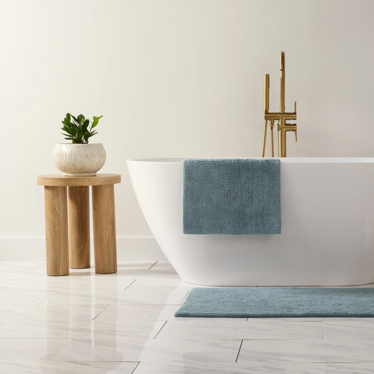 100% Cotton Reversible Bath Mat