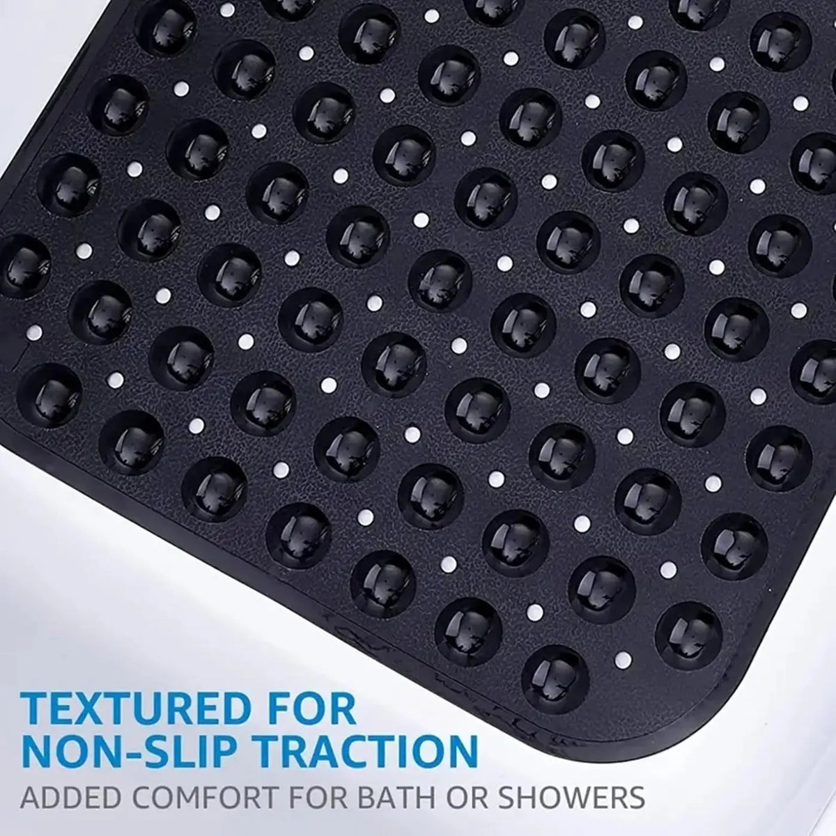 Bathtub & Shower Mat with Suction Cup Design, Non-slip Folding Bath Mat, Bathroom Accessories