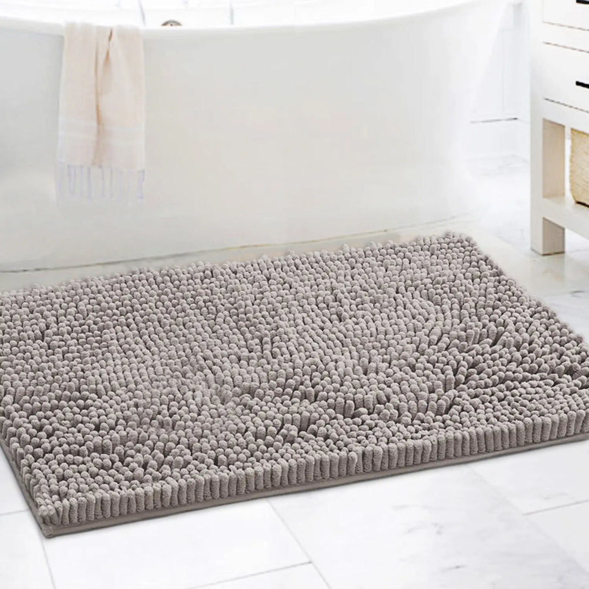 H.VERSAILTEX Bathroom Rugs Bath Mats for Bathroom Non Slip Luxury Chenille Bathroom Runner Rug Extra Soft and Absorbent Shaggy Rugs Washable Dry Fast Area Carpet Mats tiktokshopspringglowup Non Slip Microfiber Home Goods